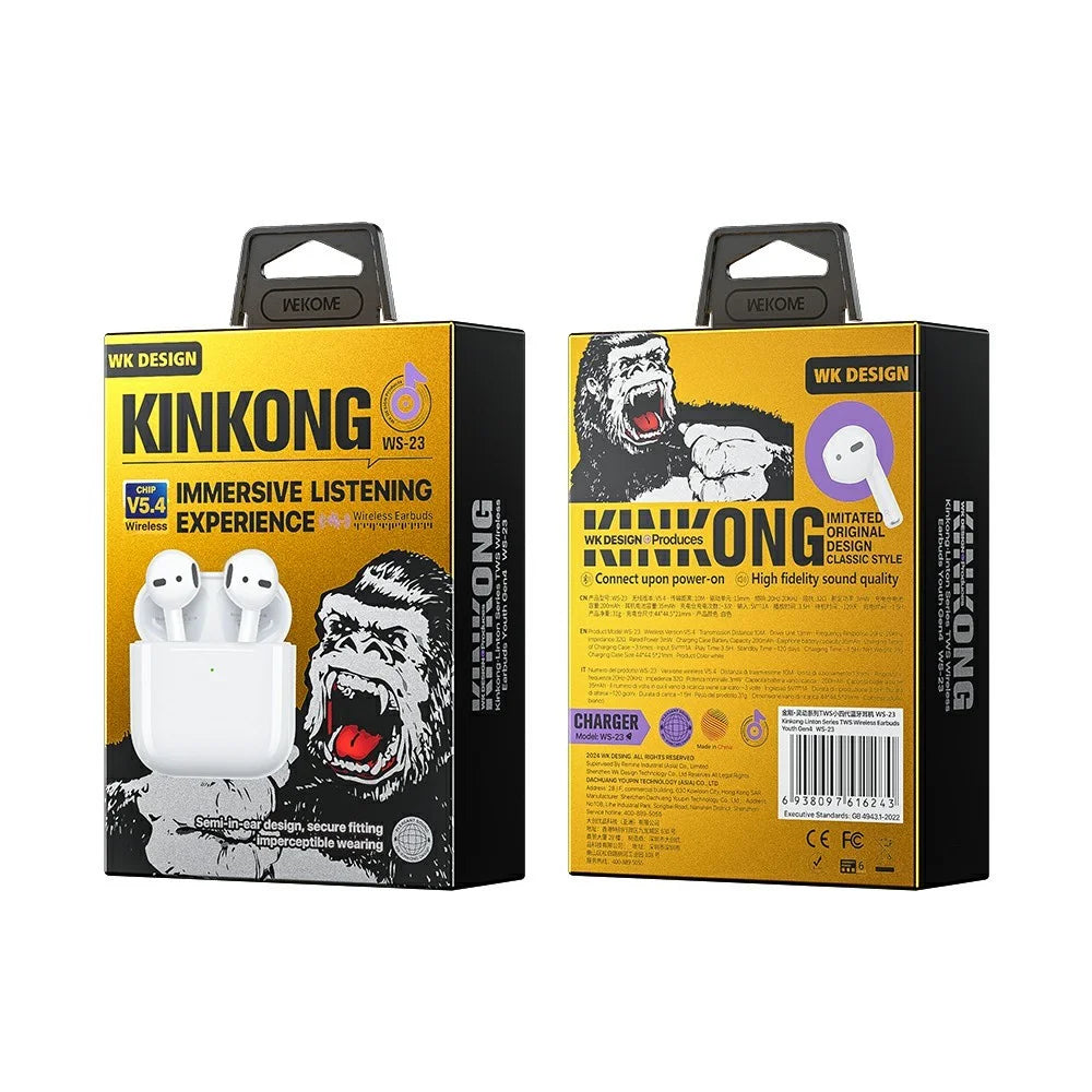 WEKOME WS-23 Kinkong-Linton Series TWS Wireless Earbuds Youth Gen4 Bluetooth-compatible Headphone with Charging Case - 4