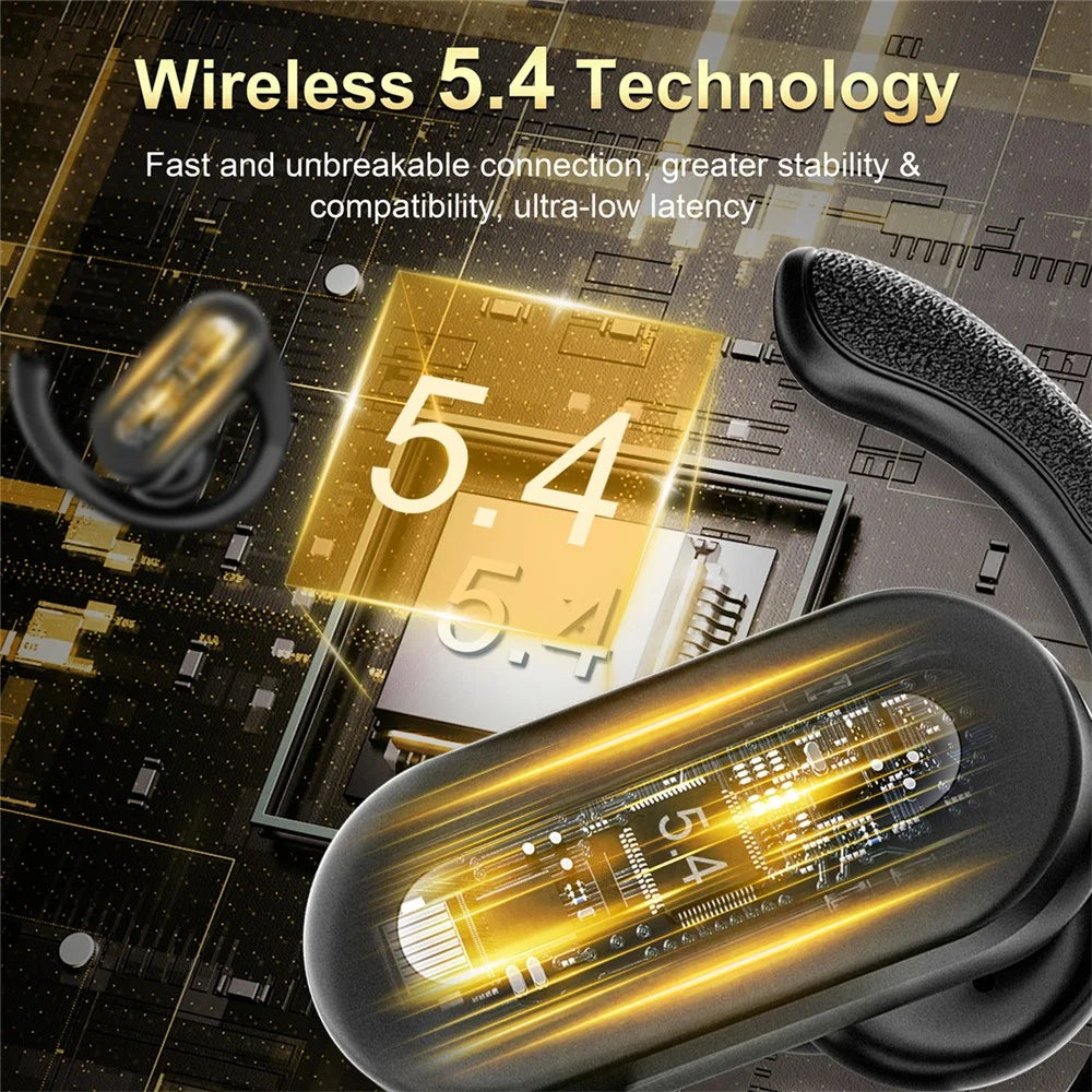 SP36 ENC Noise Reduction Wireless Bluetooth-compatible Sports Earphones with Rotating Hook - Black - 3