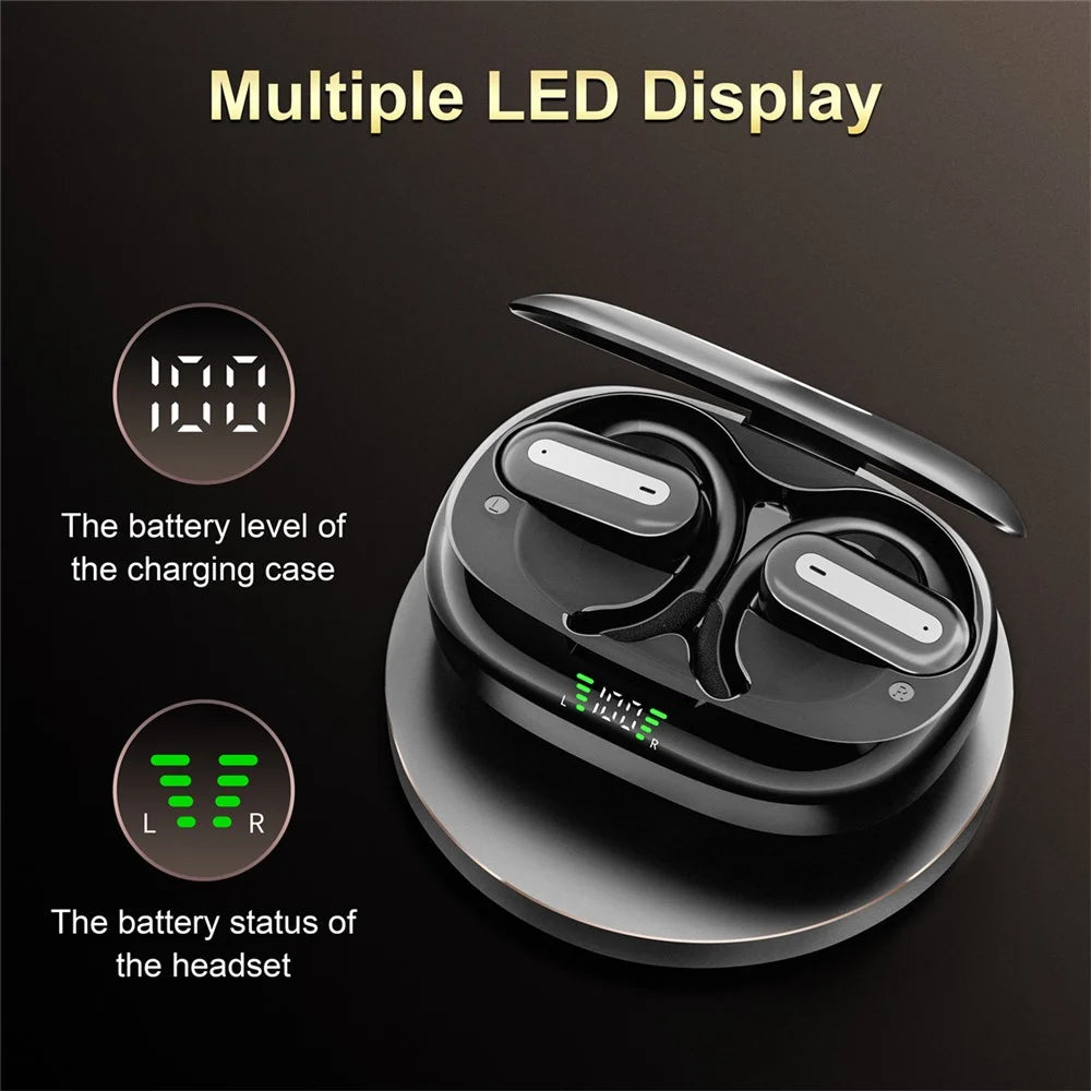 SP36 ENC Noise Reduction Wireless Bluetooth-compatible Sports Earphones with Rotating Hook - Black - 6