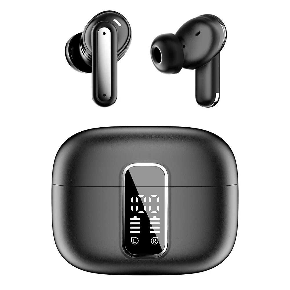 SP99 Wireless Headset With Digital Display Bluetooth-compatible Earbuds ANC ENC Noise Cancelling - Black - 2