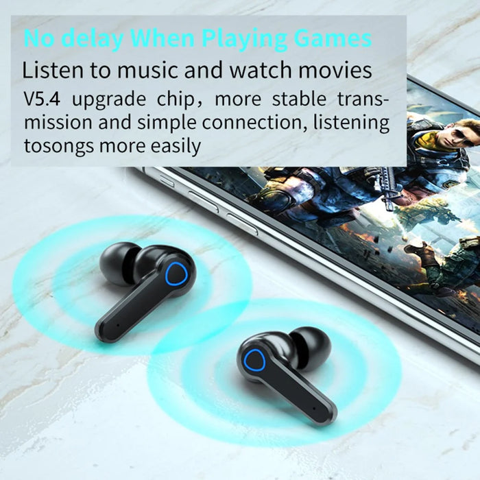 M19pro Bluetooth-compatible In-Ear Headphones HiFi Stereo Sound Touch Control Wireless Earbuds - 5
