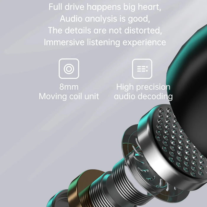 M41 Bluetooth-compatible Earphones CVC8.0 Noise Reduction Gaming Wireless Earbuds with RGB Light Charging Case - 4