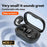 M51 Mini Bluetooth-compatible Earphones Noise Reduction Wireless Sleep Earbuds with Charging Case for Side Sleepers - Black - 5