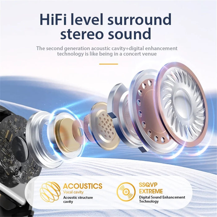 M51 Mini Bluetooth-compatible Earphones Noise Reduction Wireless Sleep Earbuds with Charging Case for Side Sleepers - Black - 7