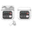 SE-60 Bluetooth-compatible 5.4 Headphones with Smart Touch Screen Housing Noise Cancelling Wireless Earbuds - White - 1
