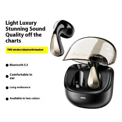 DUDAO U16Pro TWS Bluetooth-compatible Earphones Semi-In-Ear Wireless Sports Music Headset - Black - 2