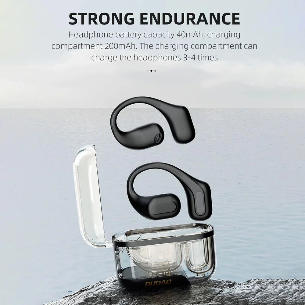 DUDAO U17Pro Air Conduction Bluetooth-compatible Earphone Ear Hanging Sports Music Headset - Black - 2
