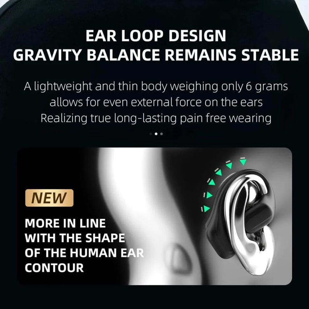 DUDAO U17Pro Air Conduction Bluetooth-compatible Earphone Ear Hanging Sports Music Headset - Black - 7