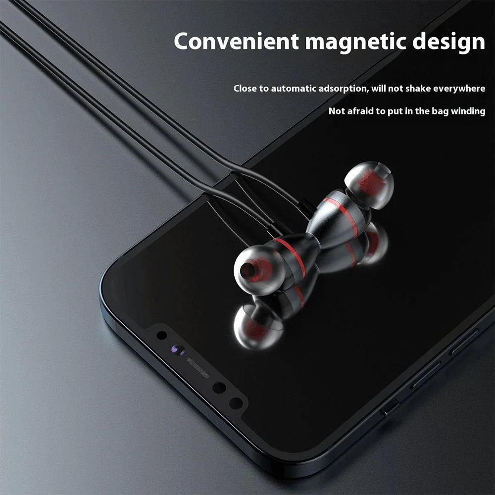 DUDAO U5H Neckband Bluetooth-compatible In-Ear Headset Sport Running Magnetic Wireless HiFi Music Earphone - 5