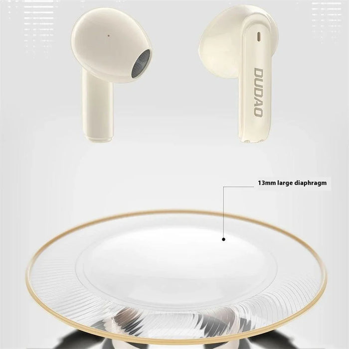 DUDAO U18Pro TWS Bluetooth-compatible Earphones Wireless Music Headset with Transparent Charging Case - Black - 3