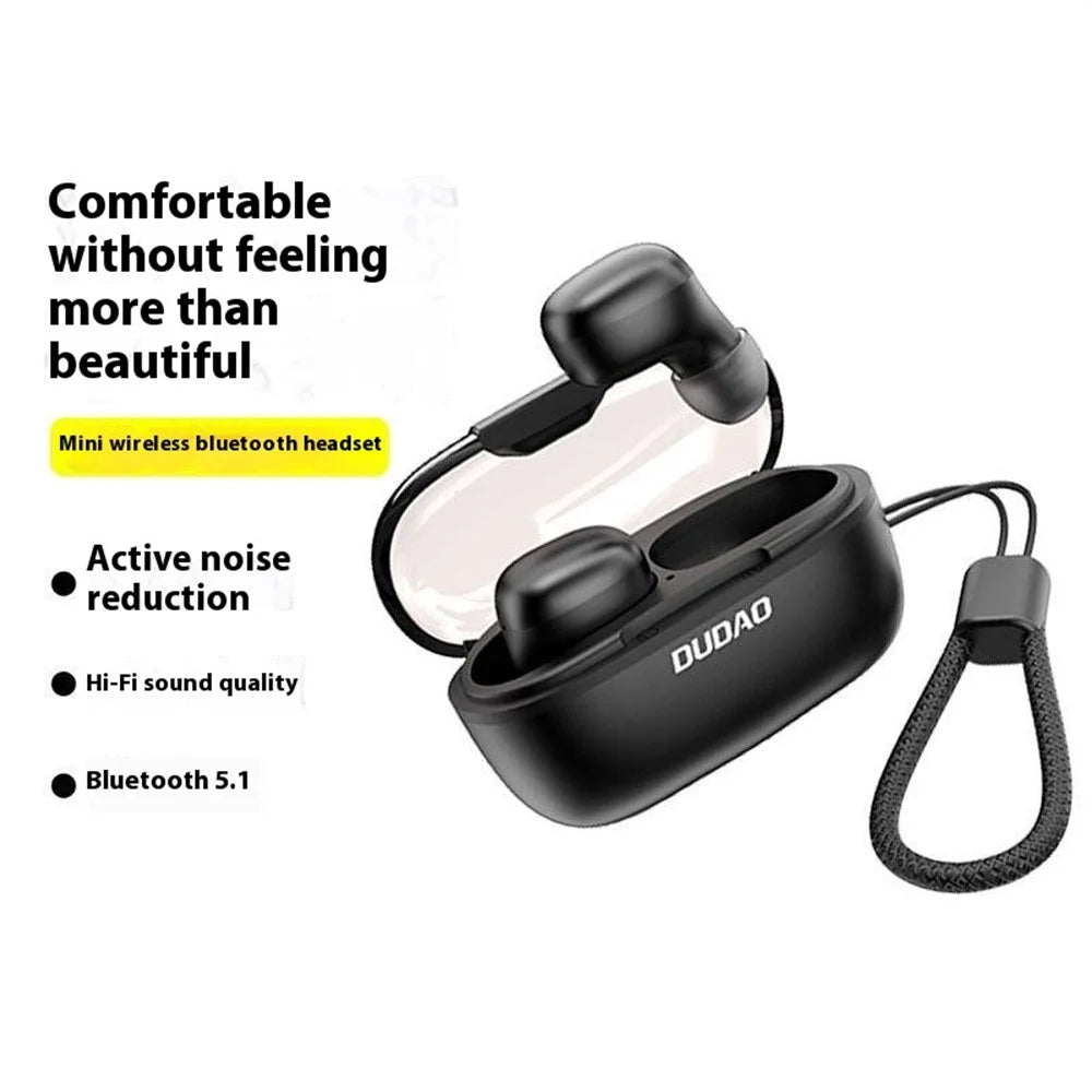 DUDAO U17s TWS Bluetooth-compatible Earphones Mini In-Ear Noise Reduction Wireless Music Headset - Black - 2