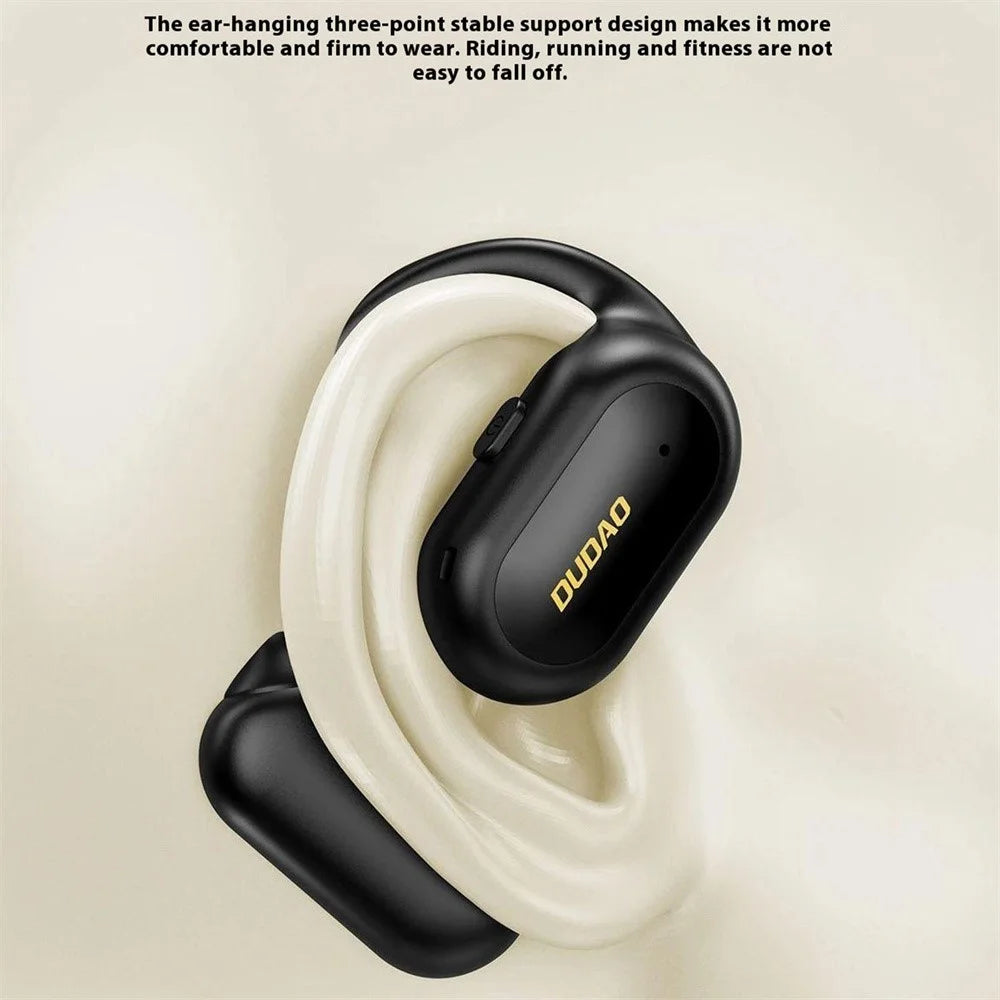 DUDAO U4A Single Ear OWS Bluetooth-compatible Earphone Ear Hanging Business Music Calls Headset - Black - 5