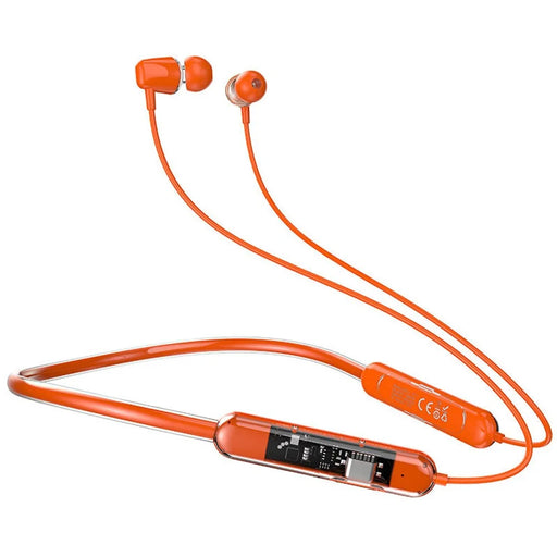 DUDAO U5Pro In-Ear Neckband Bluetooth-compatible 5.3 Headset Sport Running Wireless Stereo Music Earphone - Orange - 1