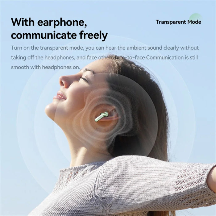 MBLUE AR09 TWS Bluetooth-compatible 5.4 In-Ear Earphones Low Latency Wireless Music Headset - Black - 6