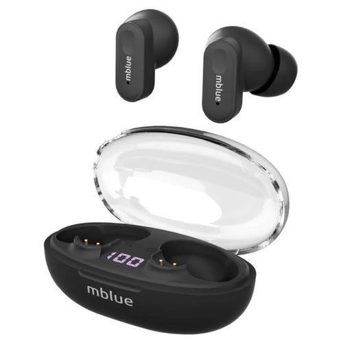 MBLUE AR01 TWS Bluetooth-compatible 5.4 Earphones Low Latency Wireless Music Calls In-Ear Headset - Black - 1