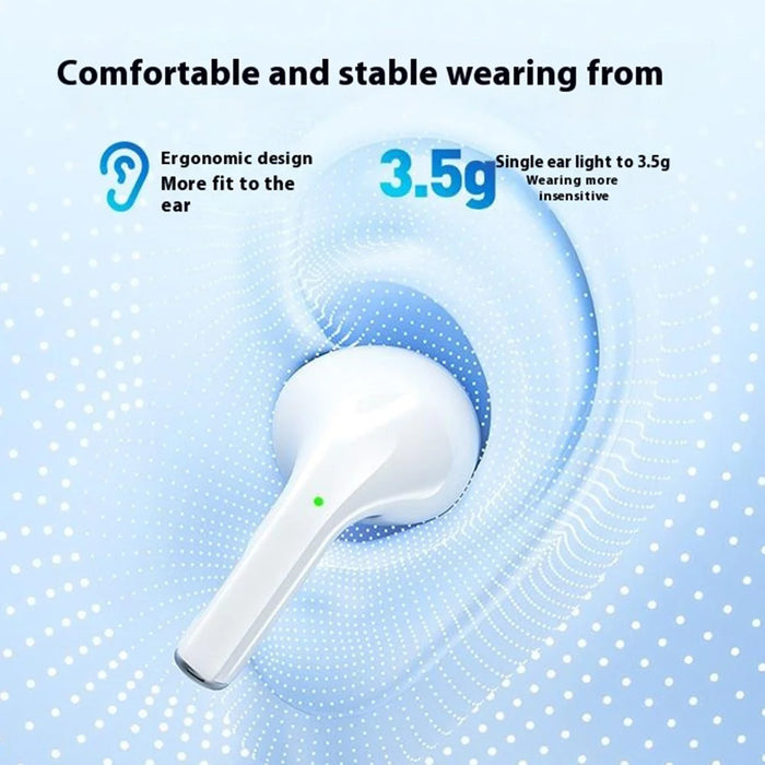 WEKOME WS-16 Bluetooth-compatible Headset Wireless Headphone Pebble Stone Sports Earphone with Charging Case - White - 4