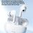 WEKOME WS-16 Bluetooth-compatible Headset Wireless Headphone Pebble Stone Sports Earphone with Charging Case - White - 5