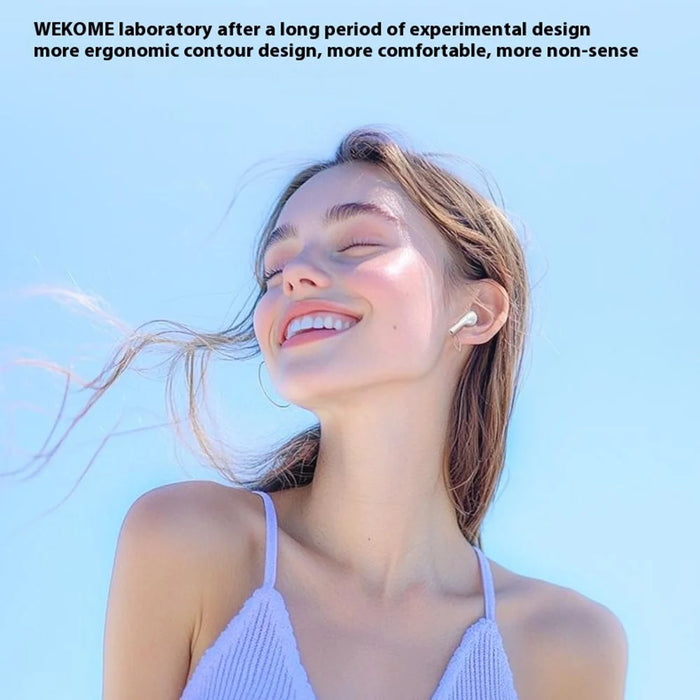 WEKOME WS-16 Bluetooth-compatible Headset Wireless Headphone Pebble Stone Sports Earphone with Charging Case - White - 6