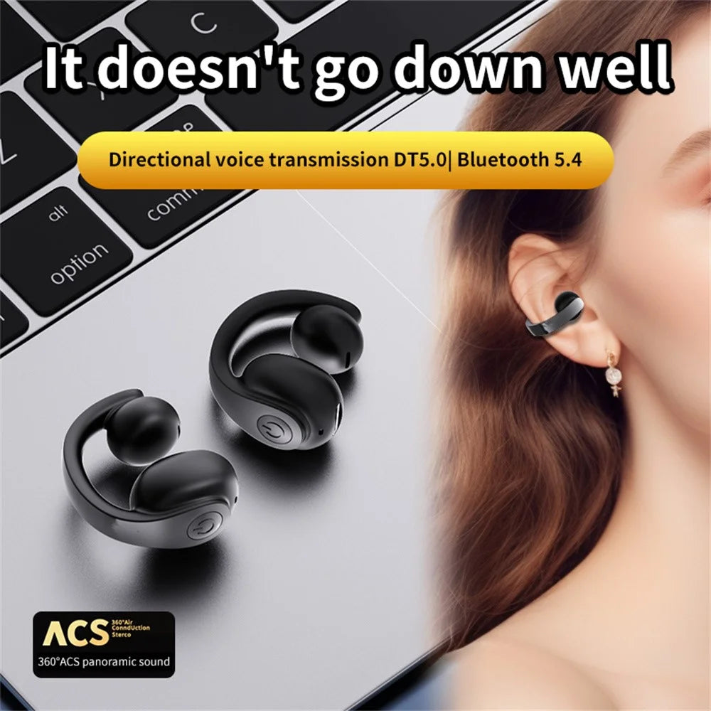 GD11 Bluetooth-compatible 5.4 Headset Clip Design Wireless Sport Music Earphone (CE Certified) - Black - 2