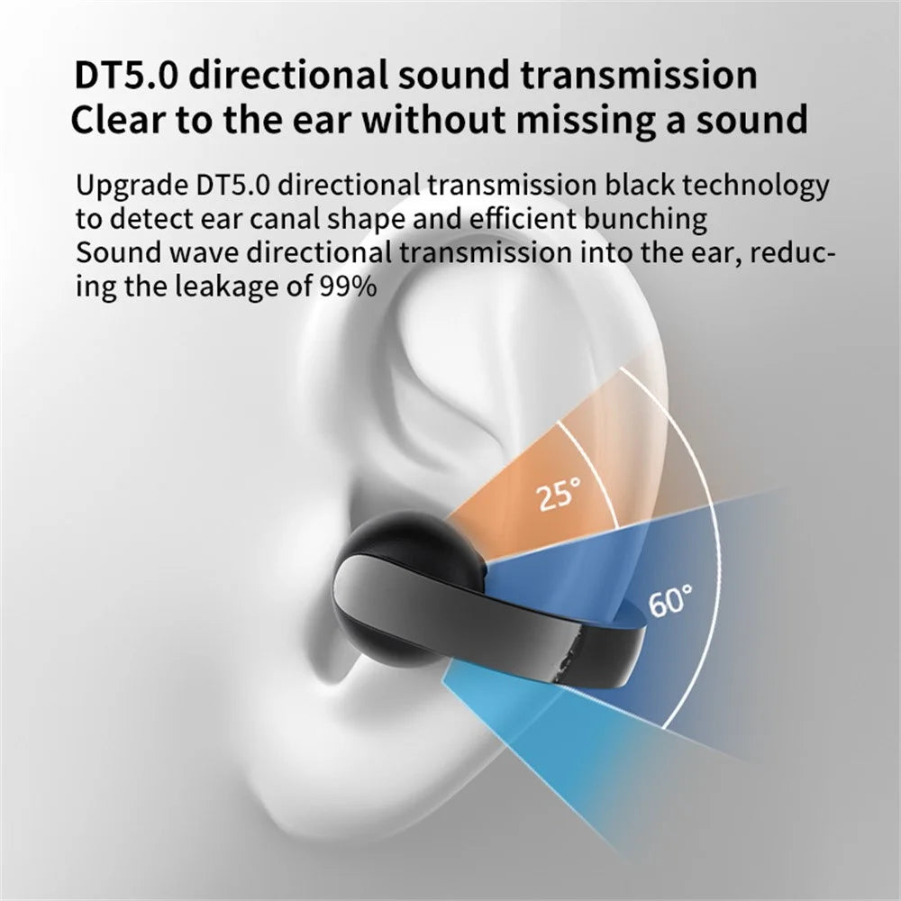 GD11 Bluetooth-compatible 5.4 Headset Clip Design Wireless Sport Music Earphone (CE Certified) - Black - 4