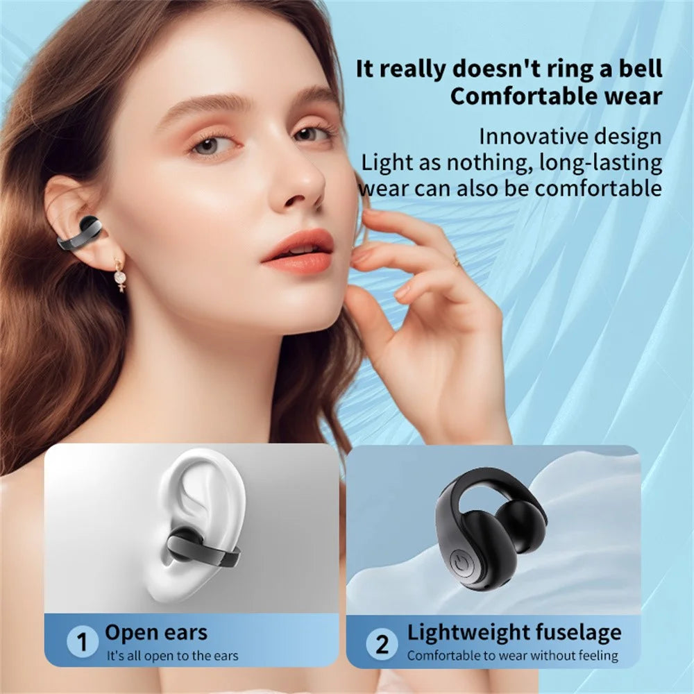 GD11 Bluetooth-compatible 5.4 Headset Clip Design Wireless Sport Music Earphone (CE Certified) - Black - 5