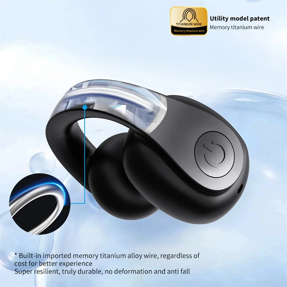 GD11 Bluetooth-compatible 5.4 Headset Clip Design Wireless Sport Music Earphone (CE Certified) - Black - 6