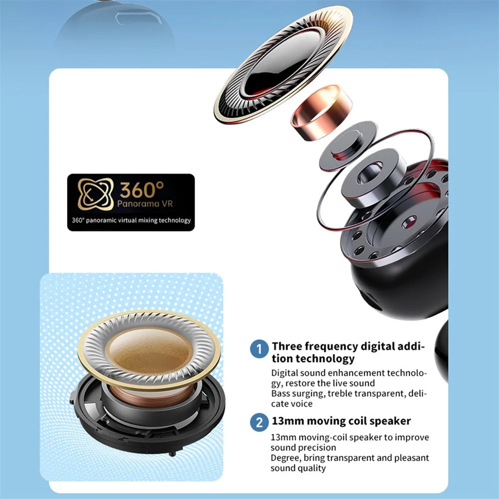 GD11 Bluetooth-compatible 5.4 Headset Clip Design Wireless Sport Music Earphone (CE Certified) - Black - 7