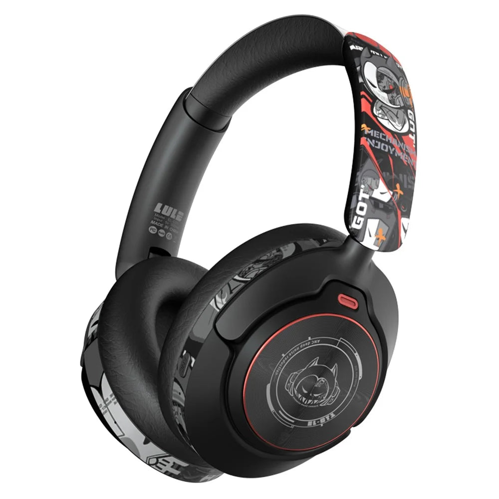 EL-GT1 Wireless Stereo Bluetooth-compatible Headphone Over-Ear ANC Gaming Music Headset - Black - 1