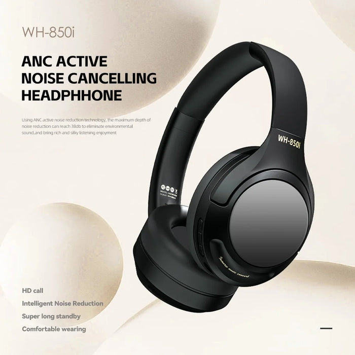 WH-850i Wireless ANC Heavy Bass Headphone Over-Ear Bluetooth-compatible Gaming Music Headset - Black - 2