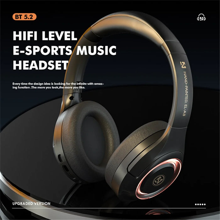 EL-A8 Bluetooth-compatible Headphone Wireless Heave Bass Over-Ear Gaming Music Headset - 3