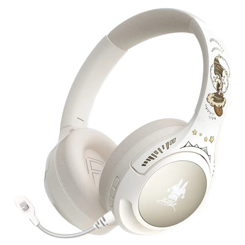 EL-GT2 ANC Noise Cancellation Bluetooth-compatible Headphone Wireless Over-Ear Gaming Music Headset - White - 1
