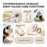 EL-GT2 ANC Noise Cancellation Bluetooth-compatible Headphone Wireless Over-Ear Gaming Music Headset - White - 4
