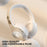 EL-GT2 ANC Noise Cancellation Bluetooth-compatible Headphone Wireless Over-Ear Gaming Music Headset - White - 7