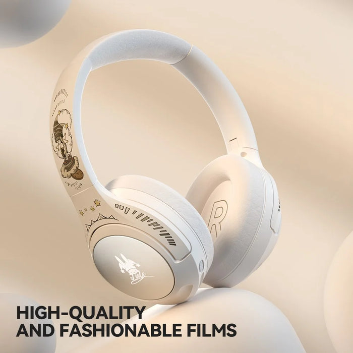 EL-GT2 ANC Noise Cancellation Bluetooth-compatible Headphone Wireless Over-Ear Gaming Music Headset - White - 7