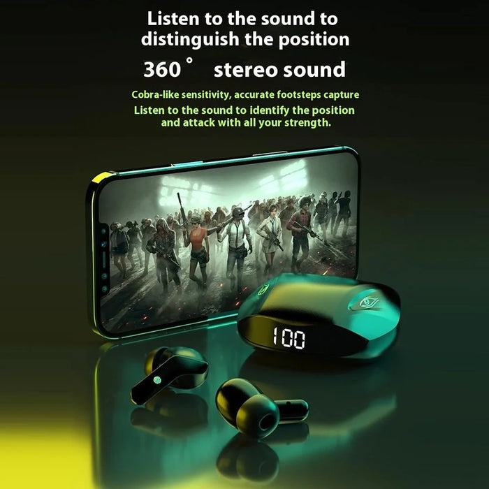 DUDAO U16H TWS Bluetooth-compatible 5.2 In-Ear Earphones Low Latency Wireless Music Gaming Headset - Black - 4