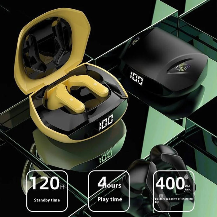 DUDAO U16H TWS Bluetooth-compatible 5.2 In-Ear Earphones Low Latency Wireless Music Gaming Headset - Black - 5