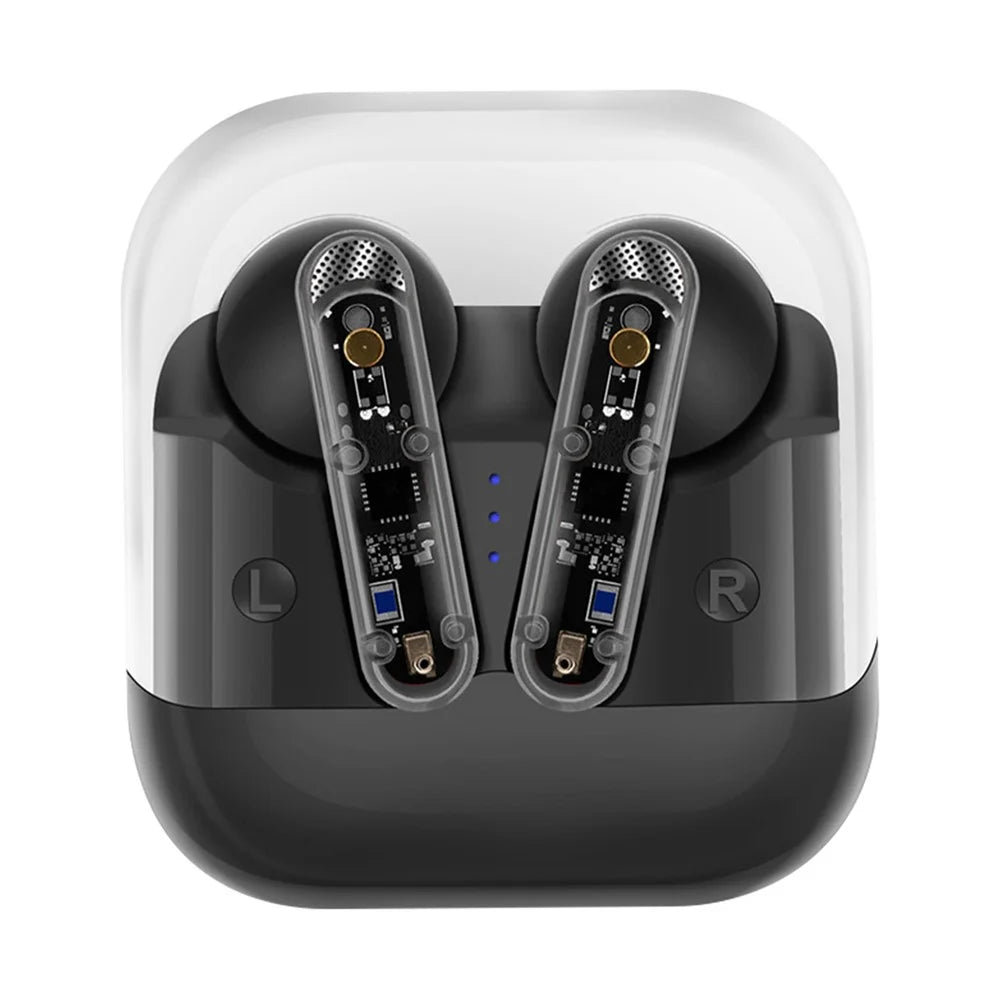 AKZ-S26 Bluetooth-compatible 5.3 TWS Headphones Waterproof Wireless Sports Earphones - Black - 1