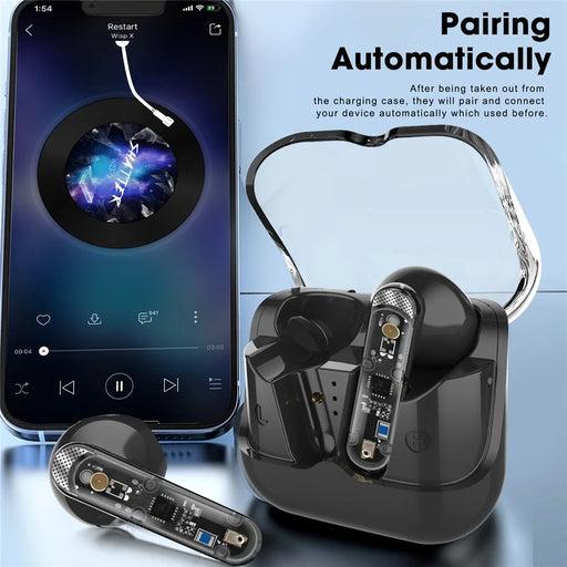AKZ-S26 Bluetooth-compatible 5.3 TWS Headphones Waterproof Wireless Sports Earphones - Black - 2