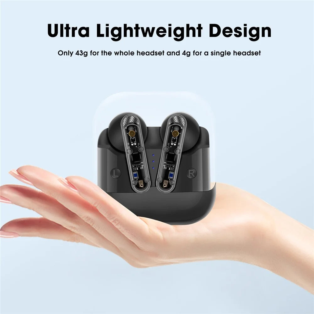 AKZ-S26 Bluetooth-compatible 5.3 TWS Headphones Waterproof Wireless Sports Earphones - Black - 3
