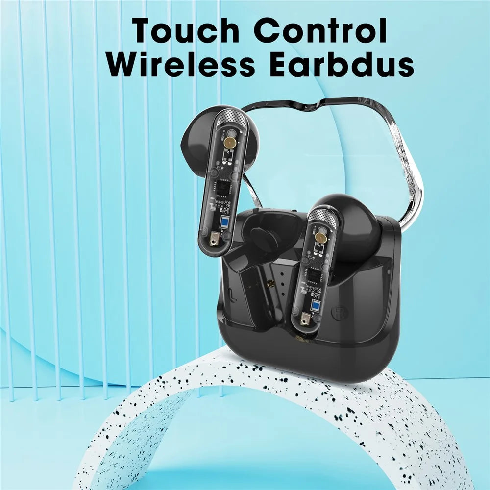 AKZ-S26 Bluetooth-compatible 5.3 TWS Headphones Waterproof Wireless Sports Earphones - Black - 4