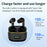 J2 Bluetooth-compatible 5.3 Wireless Earbuds Touch Control LED Display Earphone with Charging Case - Black - 3