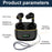 J2 Bluetooth-compatible 5.3 Wireless Earbuds Touch Control LED Display Earphone with Charging Case - Black - 4