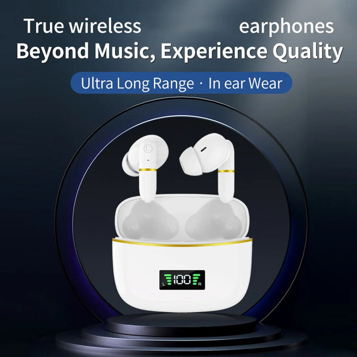 J2 Bluetooth-compatible 5.3 Wireless Earbuds Touch Control LED Display Earphone with Charging Case - Black - 7