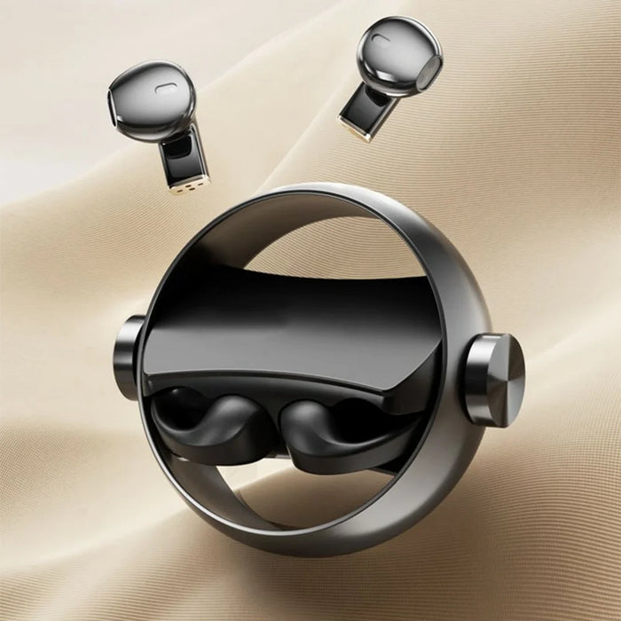 A20 2 Pairs ENC Noise Reduction Bluetooth-compatible 5.3 Wireless Earbuds with Rotating Charging Case - White - 7