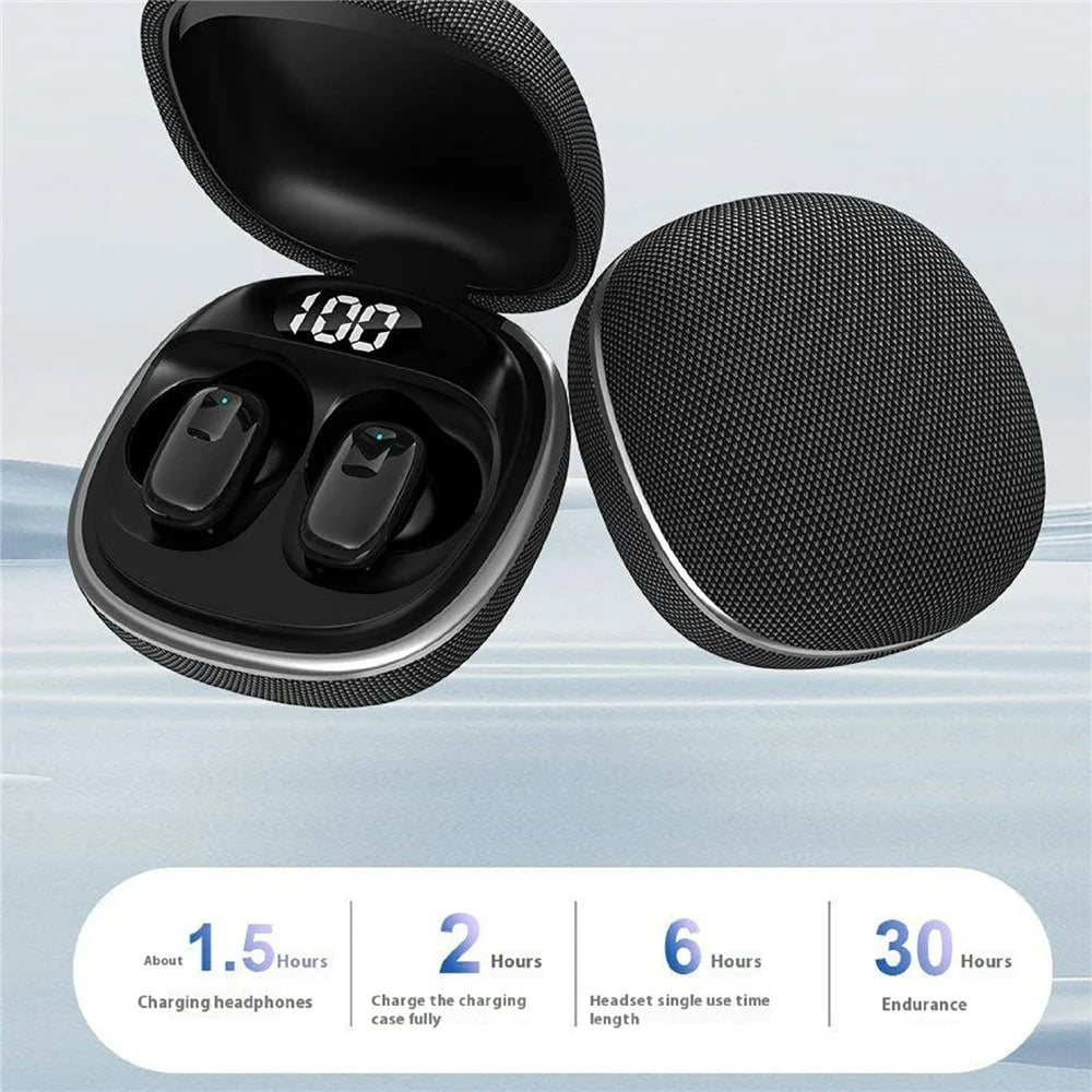LX-5100 In-Ear Bluetooth-compatible Earphones 4-Mic ENC Noise Cancellation Touch Control TWS Headphones - Black - 4