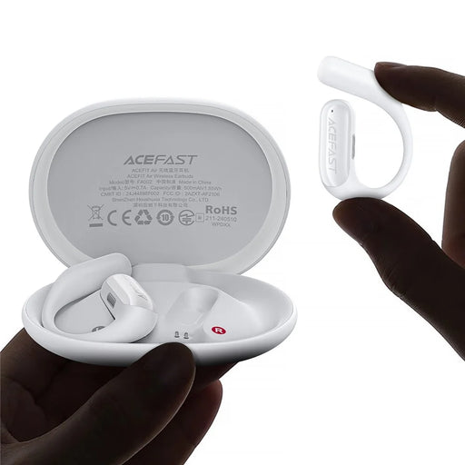 ACEFAST FA002 ACEFIT Air Wireless Earbuds Bluetooth-compatible 5.3 Open Ear Earphone - White - 2