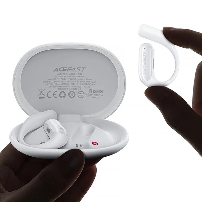 ACEFAST FA002 ACEFIT Air Wireless Earbuds Bluetooth-compatible 5.3 Open Ear Earphone - White - 2