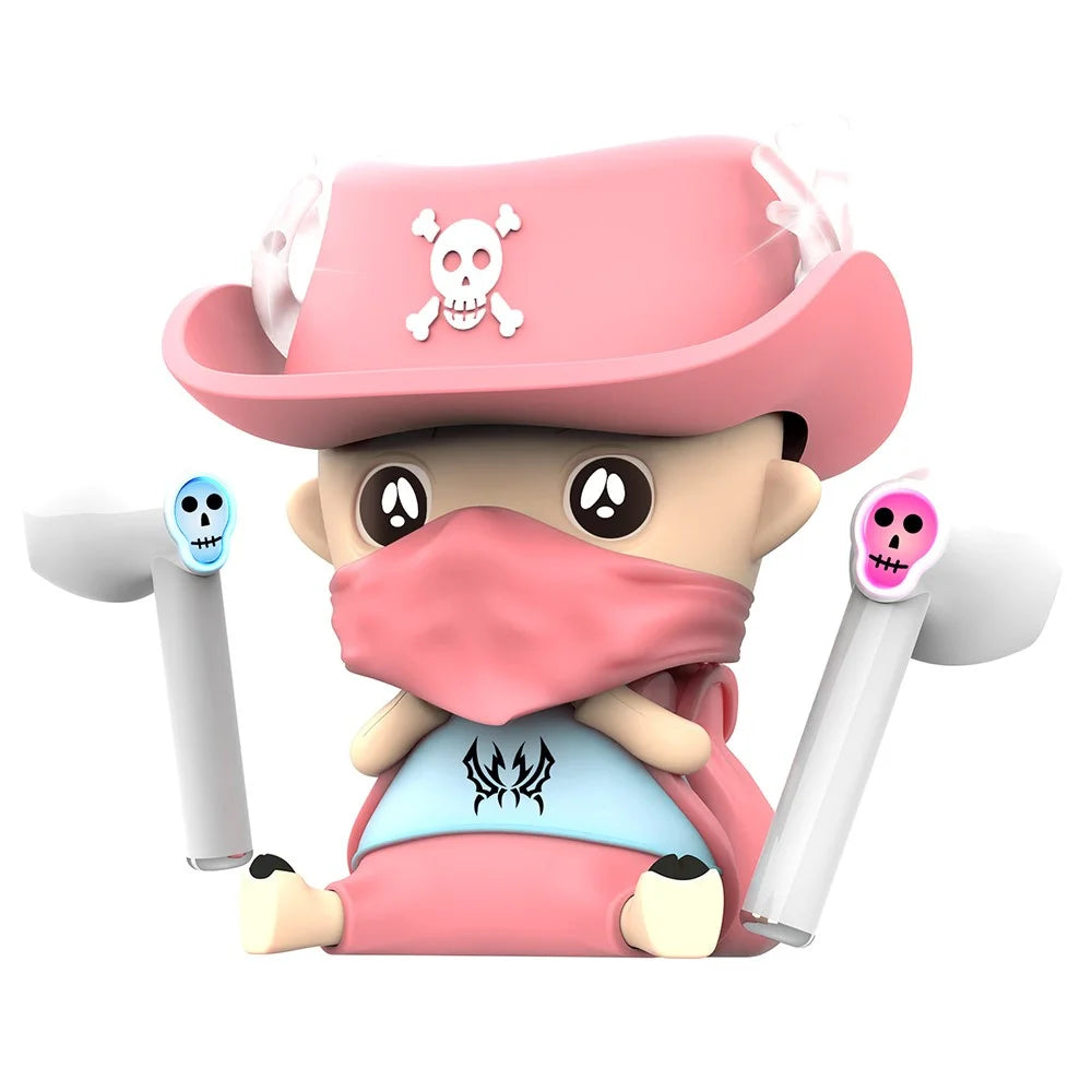 KOTION EACH RS3 Cartoon TWS Bluetooth-compatible Earbuds Noise Cancellation Gaming Earphones - Pink - 1