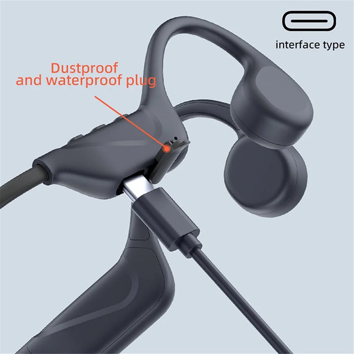 S1 Bone Conduction Headset Outdoor Running Sports Neckband Open Ear Bluetooth-compatible Earphone - 4