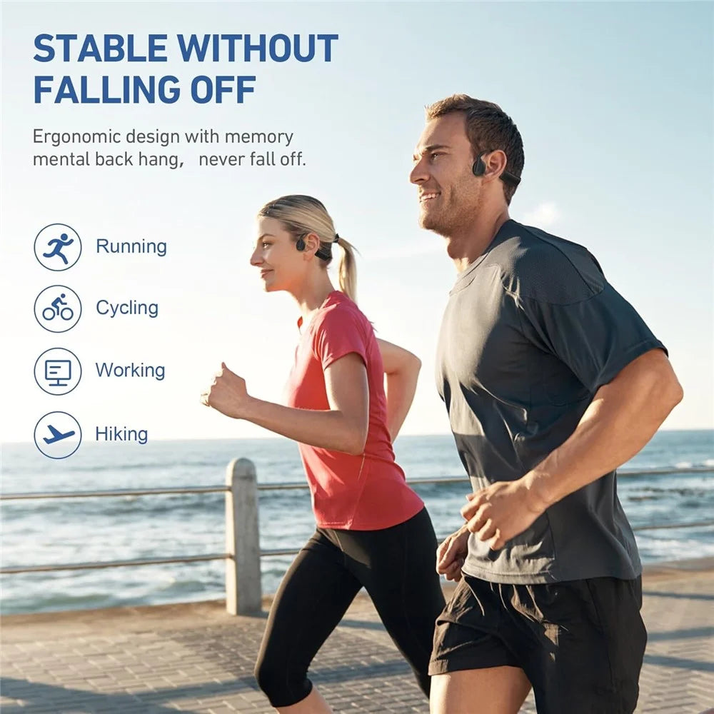 S2 Bone Conduction Headset IPX5 Waterproof Open Ear Outdoor Sports Bluetooth-compatible Earphones - 4